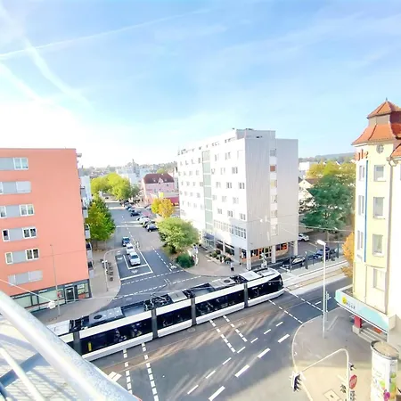 Ulmer Penthouse Fuer 7, Arbeitsplatz, Xxl-Dachterrasse, Grill, Wii Eksteriør billede