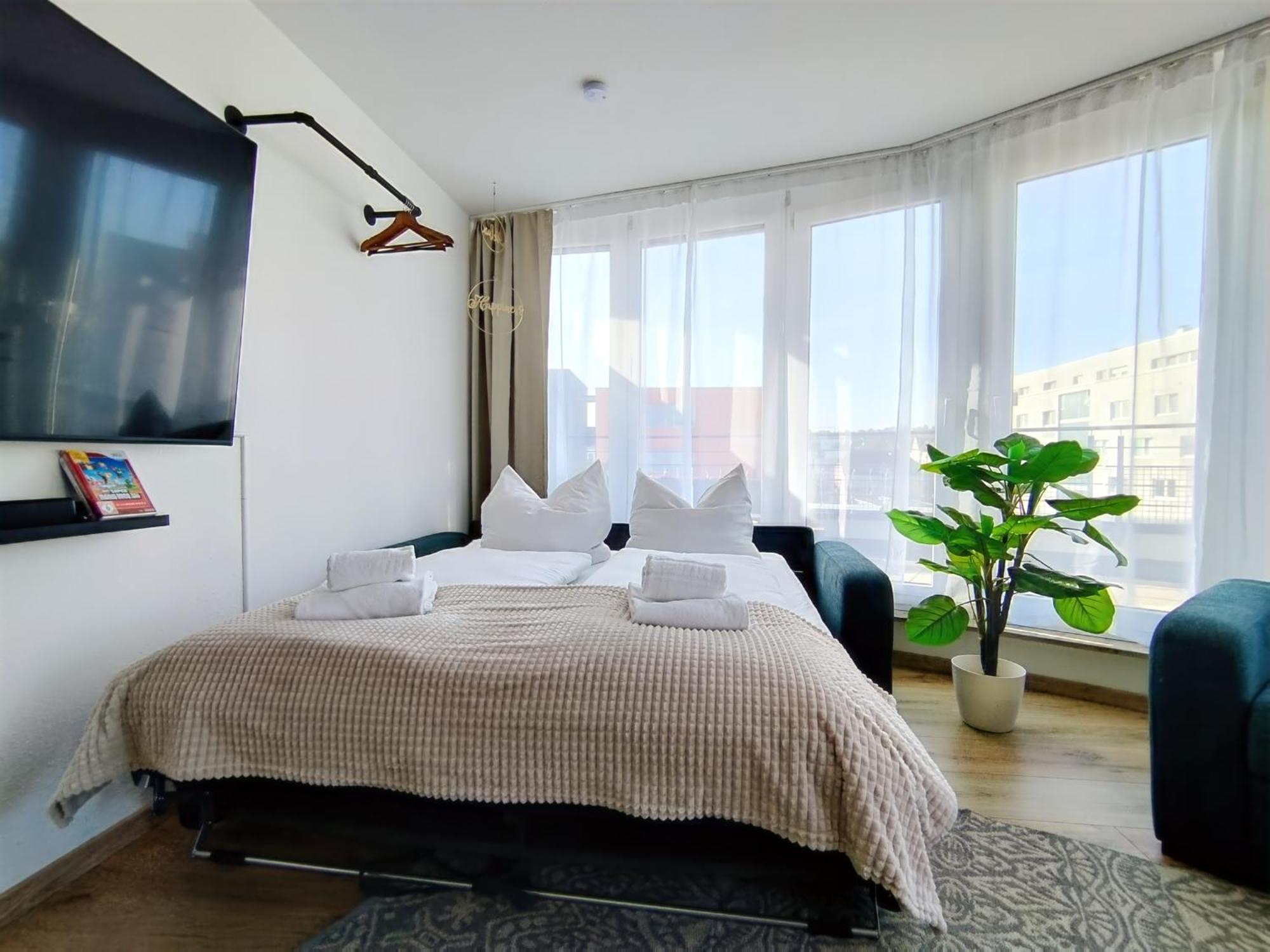 Ulmer Penthouse Fuer 7, Arbeitsplatz, Xxl-dachterrasse, Grill, Wii Apartamento *